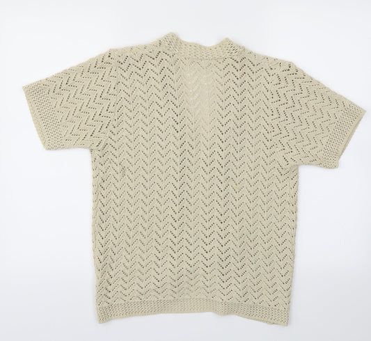 Remel London Womens Beige Cardigan Jumper Size L