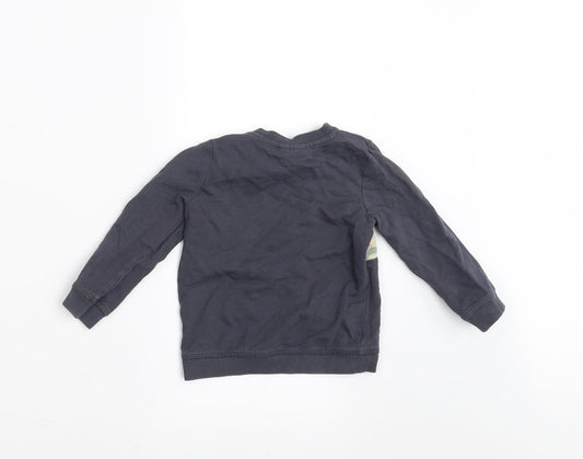 SO CUTE Baby Blue Pullover Jumper Size 12-18 Months - Camo detail