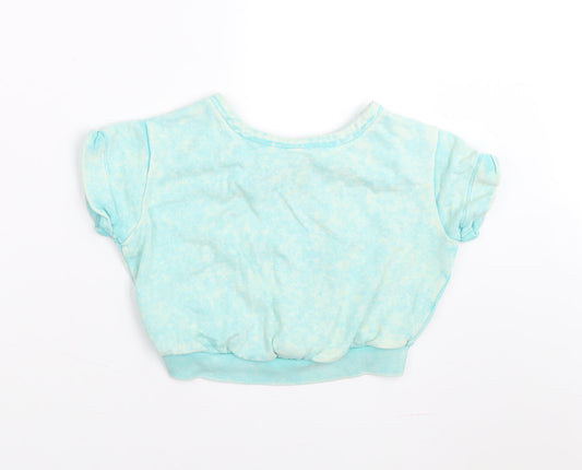 Disney Girls Green Pullover Sweatshirt Size 7-8 Years - call me on my shell