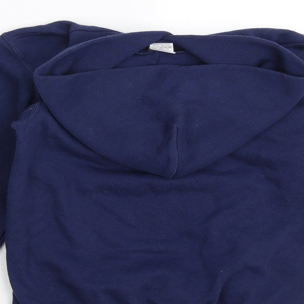 Fruit of the Loom Boys Blue Pullover Hoodie Size 7-8 Years