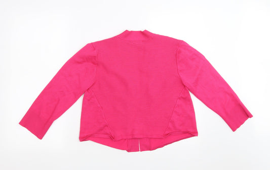 Retrology Womens Pink Shrug Jumper Size M