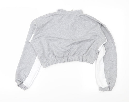 PORTABELLO Womens Grey Pullover Sweatshirt Size L