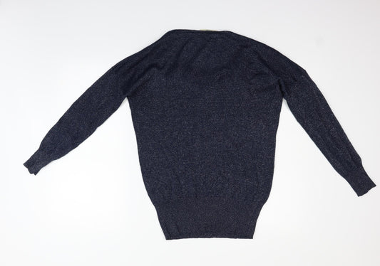Oasis Womens Blue Pullover Jumper Size S