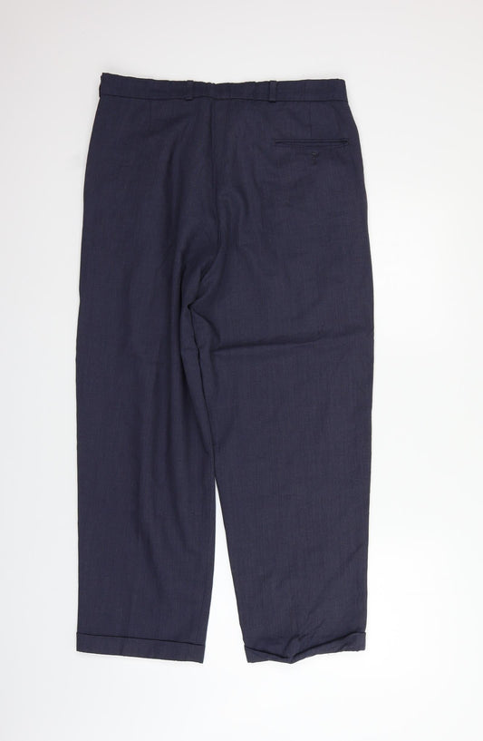 St Roma Womens Blue Trousers Size 34 in L29 in