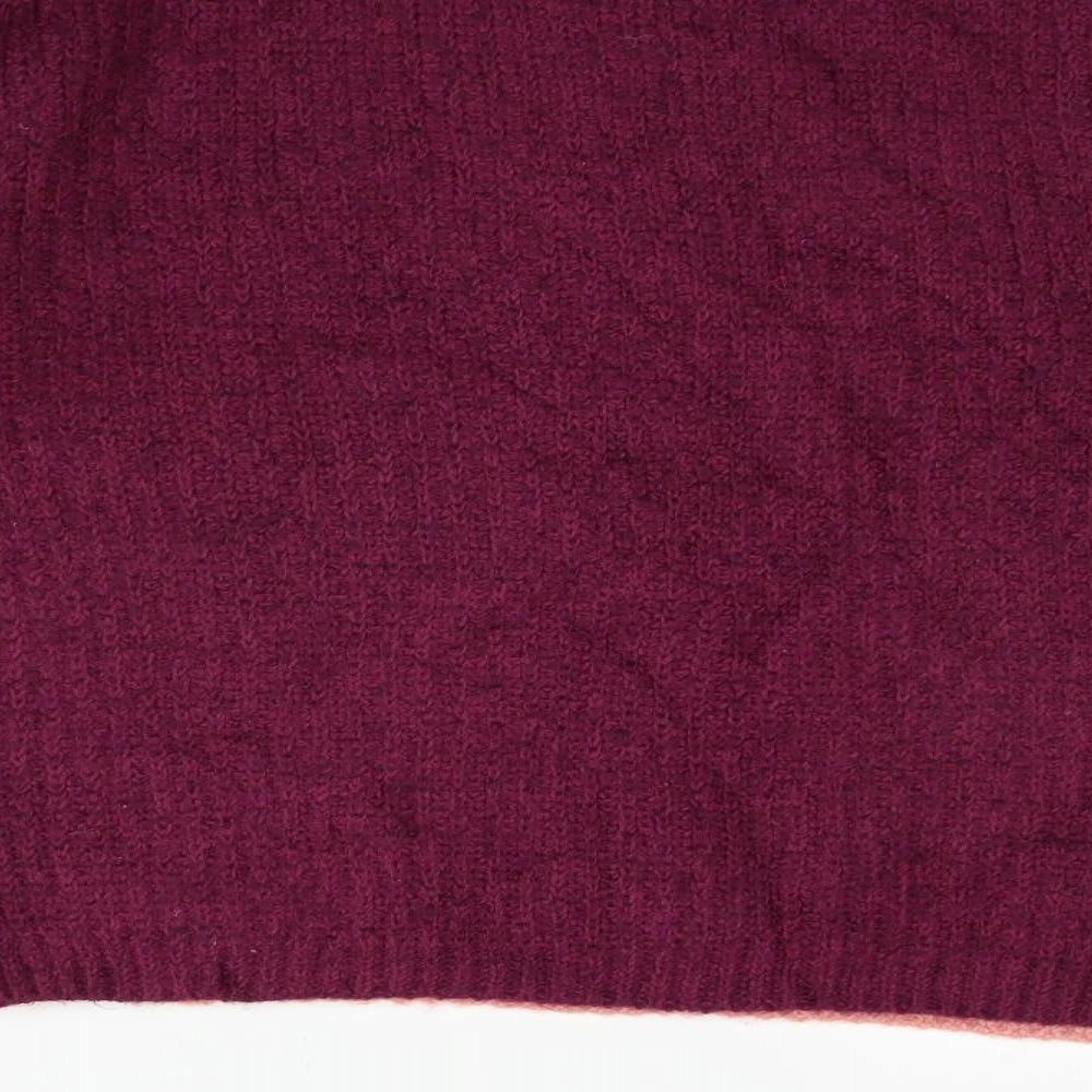 Brand and care label for Roman women’s purple jumper, size M
