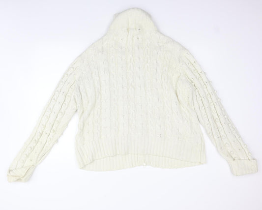 George Womens White Jacket Coat Size 20 - washable marks