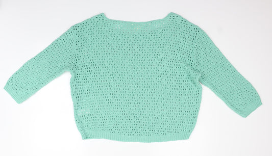 NEXT Womens Green Pullover Jumper Size 14