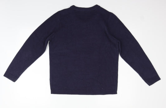 Juipa Womens Blue Pullover Jumper Size 12