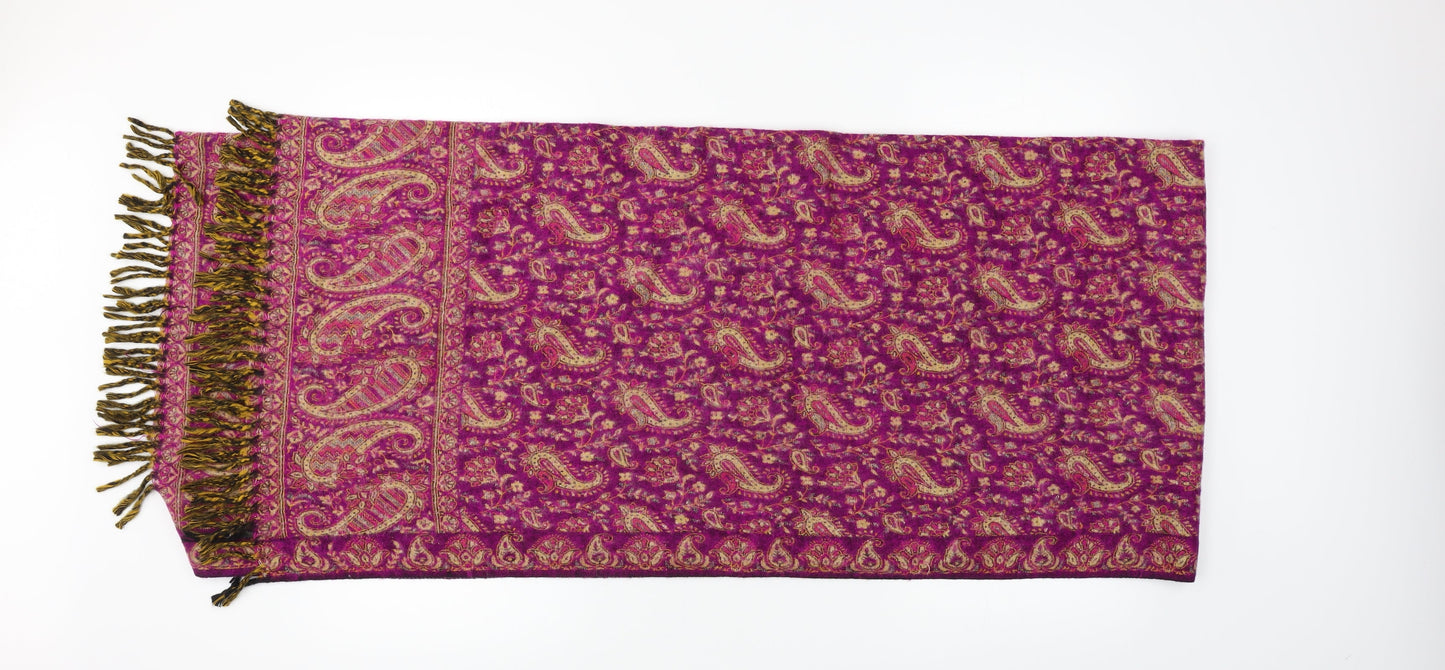 Preworn Purple Geometric Scarf