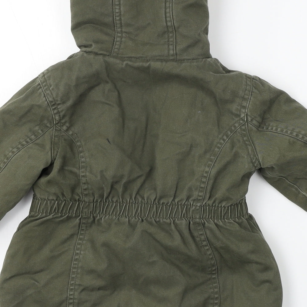Marks and Spencer Girls Green Jacket Coat Size 2 Years