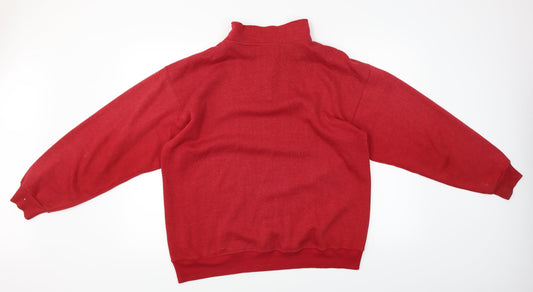 Olympus Mens Red Henley Jumper Size XL