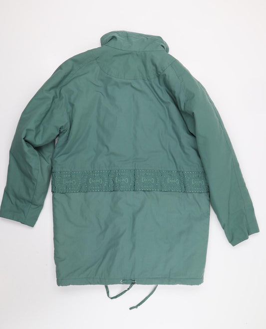 Kiabi Womens Green Overcoat Coat Size L