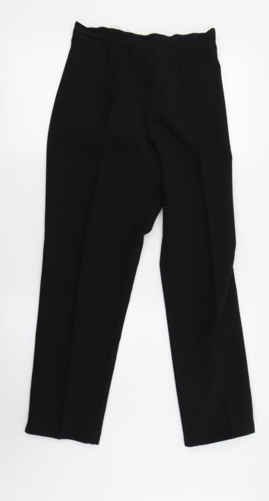Preworn Womens Black Capri Trousers Size 12 L23 in
