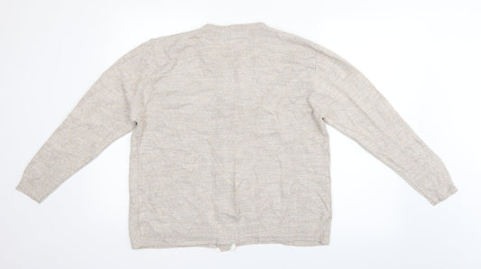 journey Womens Beige Cardigan Jumper Size M