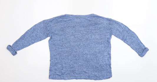 H&M Girls Blue Basic Blouse Size 8-9 Years