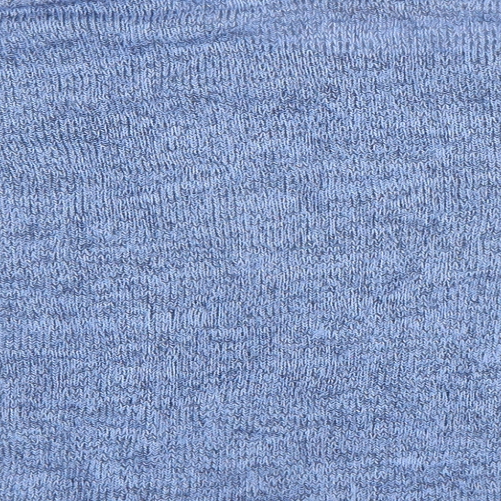 Brand and care label for H&M girls’ blue basic blouse, size 8-9, years