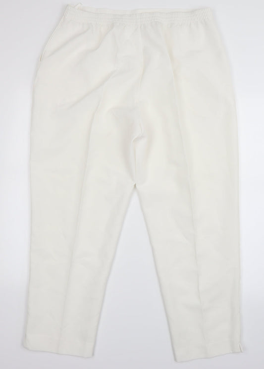 Preworn Womens White Trousers Size 20 L27 in