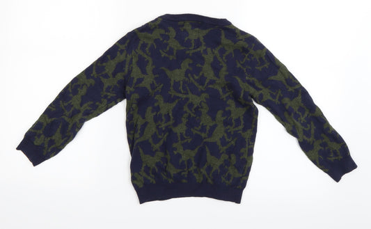 F&F Boys Blue Camouflage Pullover Jumper