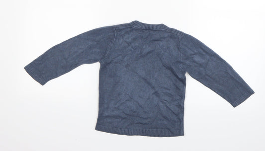 M&Co Boys Black Pullover Jumper Size 2-3 Years