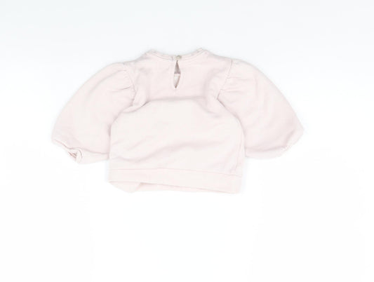 NEXT Girls Pink Pullover Jumper Size 2 Years