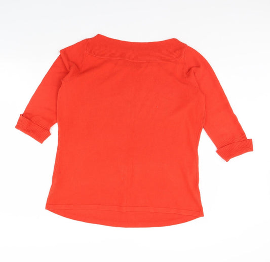 Ann Harvey Womens Red Pullover Jumper Size 18