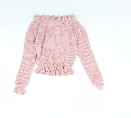 Select Womens Pink Pullover Jumper Size 8