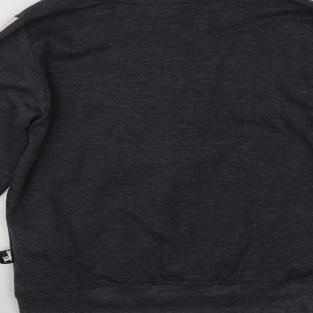 New Look Girls Grey Pullover Sweatshirt Size S - Llama