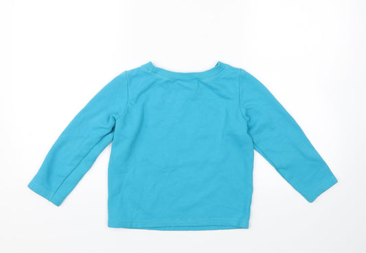 Decathon Boys Blue Pullover Sweatshirt Size 5 Years