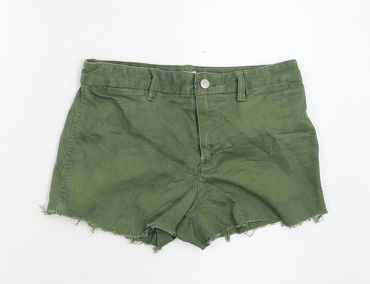 Gap Womens Green  Denim Hot Pants Shorts Size 10