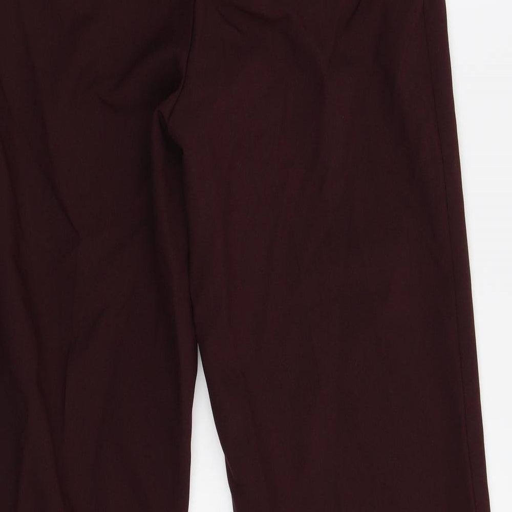 M&S Womens Red Trousers Size 10 L29 in
