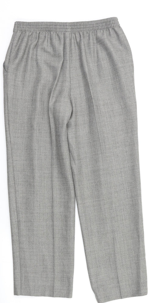 M&S Womens Grey Dress Pants Trousers Size 10 L26 in