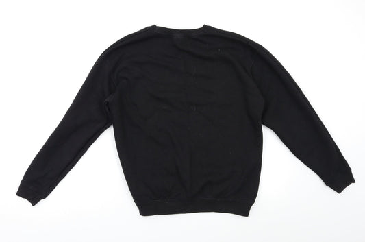 Fruit of the Loom Boys Black Pullover Sweatshirt Size 11-12 Years