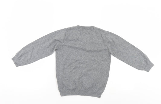 TU Girls Grey Pullover Jumper Size 8 Years