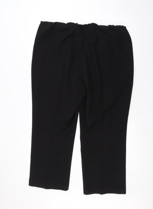Vida Vi Womens Black Trousers Size 18 L21 in