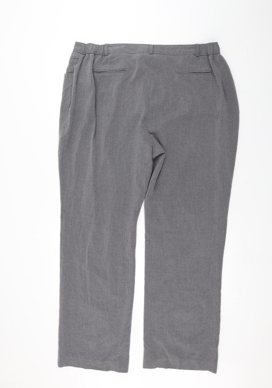 Capsule Womens Grey Trousers Size 20 L27 in