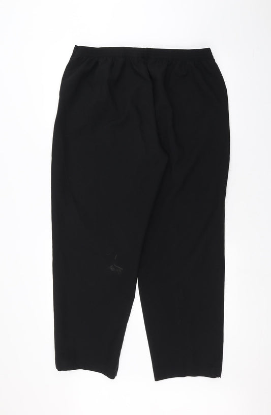 Classic Womens Black Trousers Size 18 L25 in