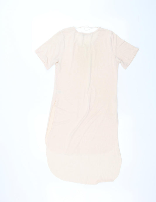 Select Womens Pink Basic T-Shirt Size 8