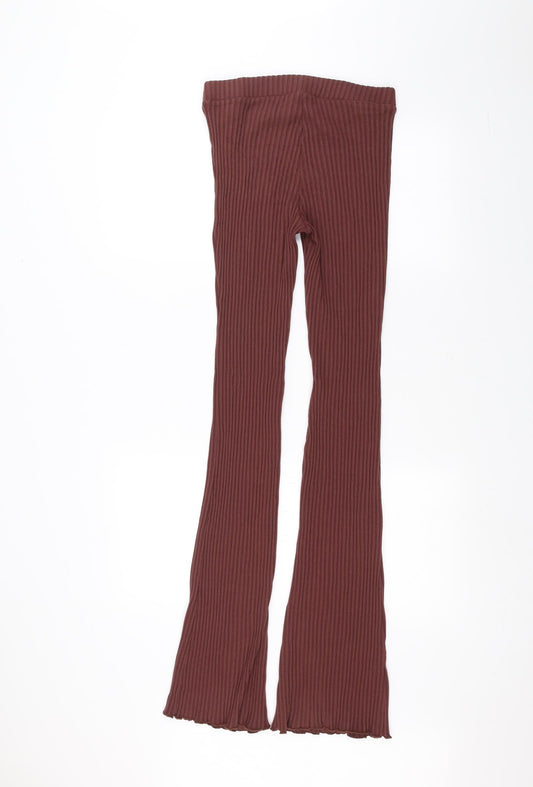 Zara Womens Red Trousers Size M L29 in