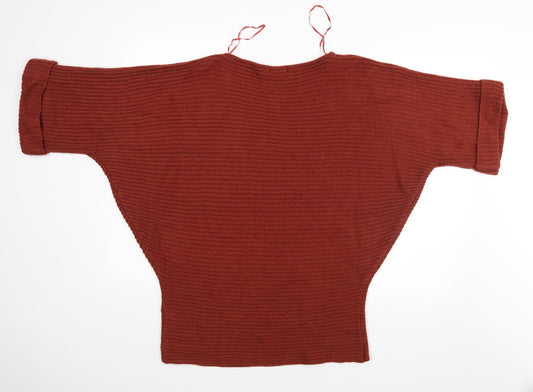 M&Co Womens Brown Pullover Jumper Size L