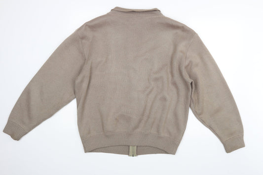 Canada Mens Beige Full Zip Jumper