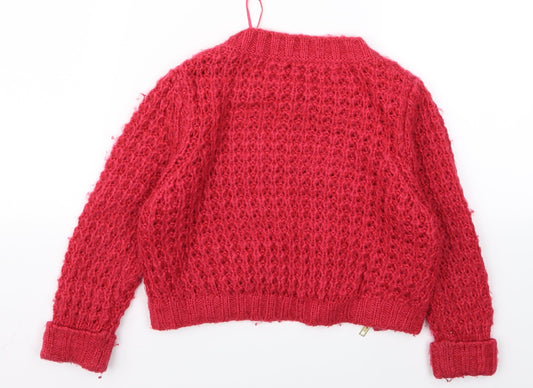 geirge Girls Red Pullover Jumper Size 5 Years
