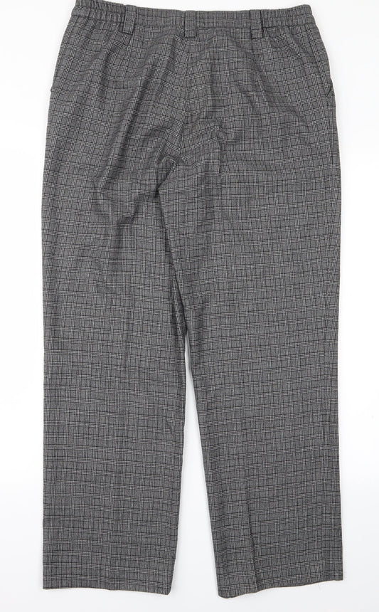 michelle Womens Grey Rayon Trousers Size 32 L24 in