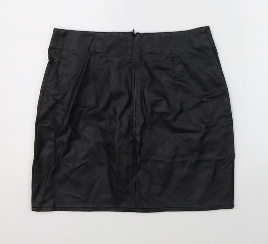 Oasis Womens Black A-Line Skirt Size 8
