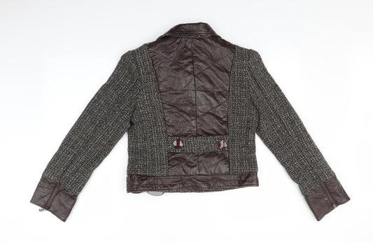 Adeline Womens Brown Jacket Size 14