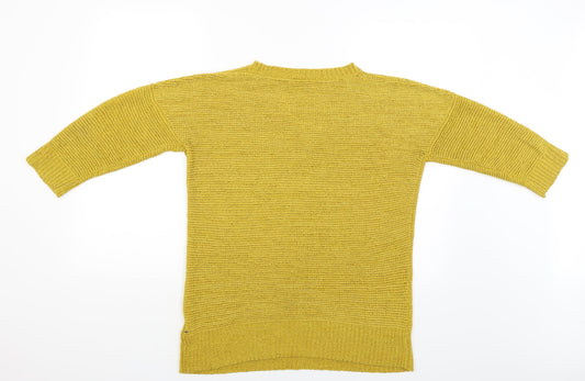 Wallis Womens Yellow Pullover Jumper Size M