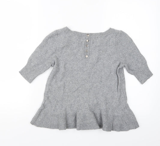 Hoxton Chic Womens Grey Knit Pullover Jumper Size 10
