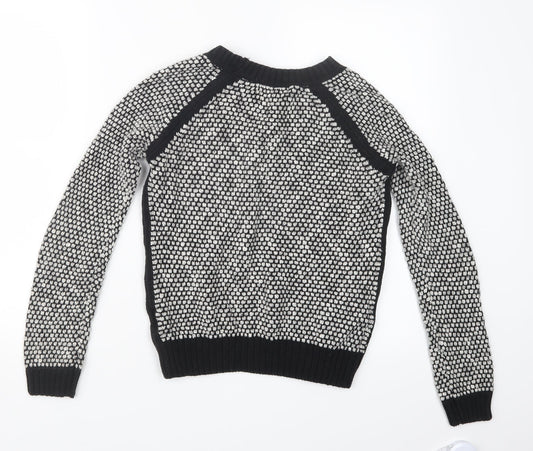 New Look Womens Black Knit Pullover Jumper Size 8