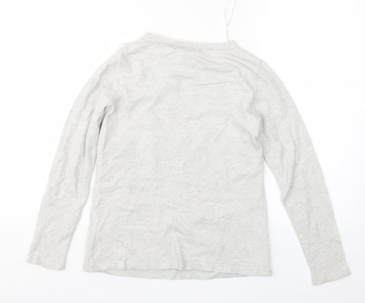 M&Co Womens Grey Knit Pullover Jumper Size 10