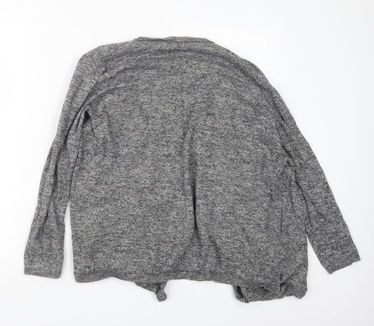 New Look Womens Grey Knit Cardigan Jumper Size 14