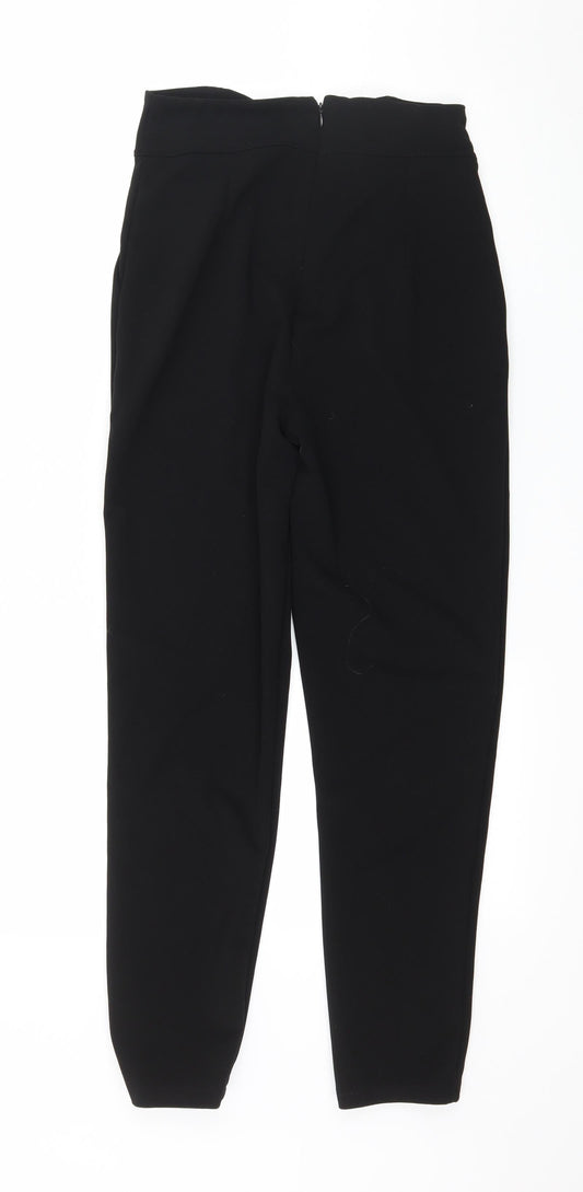 Preworn Womens Black Trousers Size 28 in L26 in